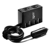 Rocketek 6A 4 Port USB Car Charger